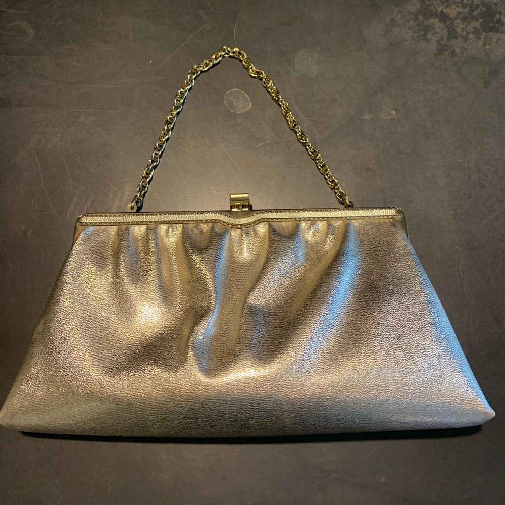 Vintage Metallic Clutch